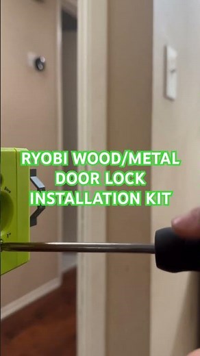 # RYOBI wood/metal door lock installation KIT. #ryobi