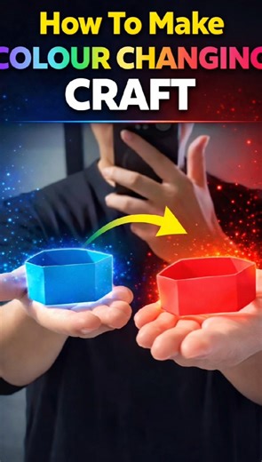 how to make amazing colour changing craft 🛑#viral #craft #shorts