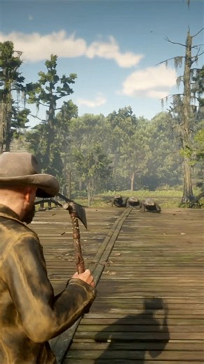 RDR2 Survival Skills Ep.94 | 3 Tomahawks. 3 Alligators. #Shorts