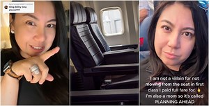 Woman sparks debate for refusing to give up first class seat so a family could sit together (VIDEO) | News
