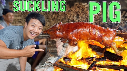 Crispy, SUCKLING WHOLE ROASTED PIG - Babi Guling in BALI