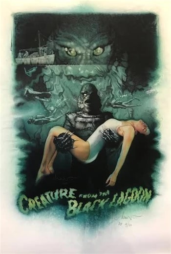 Creature from the Black Lagoon (1954) #horror #vintage #nostalgic #monster #movie