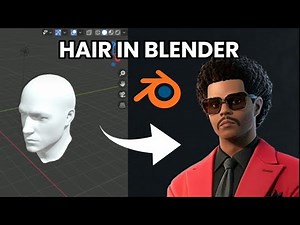 Creating HAIR in Blender (w/ Facial Hair) #blender