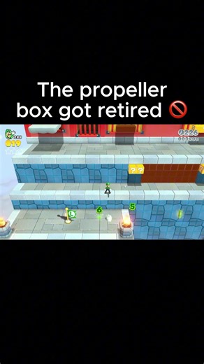 Luigi doesn't need the Propeller Box in Super Mario 3D World #mario #nintendoswitch #nintendo