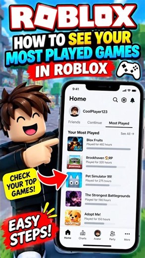 How To See Your Most Played Games on Roblox
