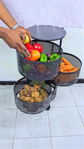 🔥 KSh 5,000 ONLY! 🔥 ✨ 4-Tier Fruit & Vegetable Corner Rack ✨ Organize smarter. Live cleaner. 💯 ✅ 360° Swivel Wheels – Move it anywhere, clean with ease ✅ Rotating Basket Design – Easy access, no struggle ✅ Multi-Purpose Use – Kitchen, bathroom, salon, office & more ✅ Strong Stylish – Saves space, adds beauty 🍎 Fruits | 🧄 Vegetables | 🧂 Spices | 🍪 Snacks | 📚 Books | 🧴 Toiletries 🏠 Perfect for modern homes 💼 Ideal for salons, hotels & offices 📍 Available at Montreal Companies Ltd 📦 Fa