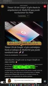 Google changes EVERYTHING with the Tensor G6 😱 More power and goodbye to small cores #TensorG6