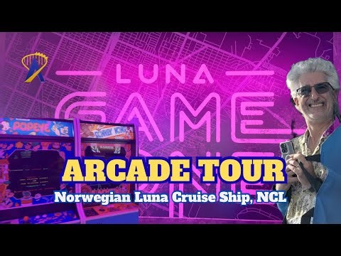 Game Zone Arcade Tour, The Norwegian Luna Cruise Ship - Norwegian Cruise Line (NCL)