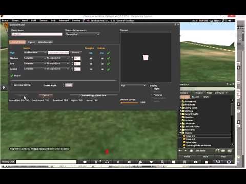 animated mesh process for secondlife in blender using shape keys