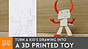 How to Turn a Kids Drawing into a 3d Printed Toy - I Like To Make Stuff