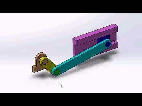 Slider crank mechanism in solidworks