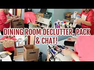 Decluttering & Packing My Dining Room | Moving Prep Vlog