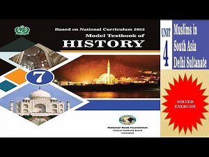 7th class || History || Unit No 04 || Muslims in South Asia Delhi Sultanate || Solved Exercise ||