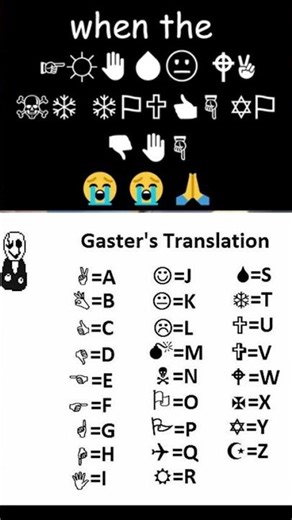 gaster but with TRANSLATION #undertale #gaster #memes