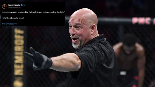 "Dan needs to be fired one hundred percent" - Dan Miragliotta under fire after failing to deduct a point for low blow at UFC Vancouver