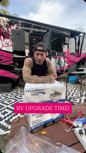Sandi Falin • Mom Life & Family Fun on Instagram: "RV upgrades- this time it’s the vents in our kitchen and bathroom! Our original set up was starting to crack from the weather so it was time for a new one. We love this set up from @recprousa, it also has a remote with multiple options that are a cool bonus. RecPro is our favorite go to for RV accessories. #rv #rvlife #rvliving #upgrade"