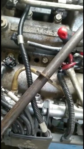 Mitsubishi 4p10 stuck injector removed