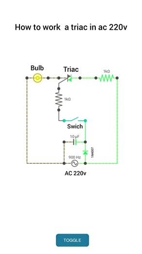 how to work a triac in ac 220v