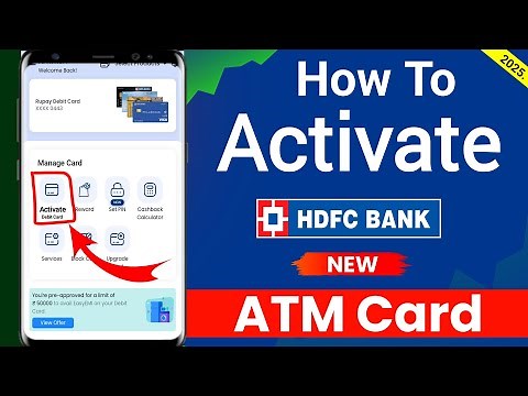 How To Activate HDFC Bank New Debit Card | HDFC Bank New ATM Card Kaise Active Kare