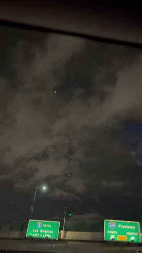 Mysterious Lights Hovering Over Busy Freeway