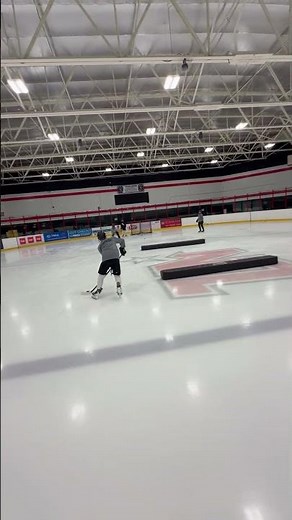 Youth hockey warmup and development drill #youthhockey #hockeyiq #hockeydrills