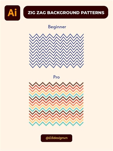 Creating Zig Zag Background Patterns with Adobe Illustrator