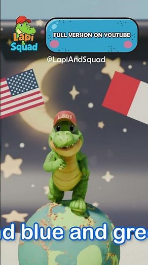Flags Around the World 🌍Fun Learning Song for Kids | Lapi & Squad