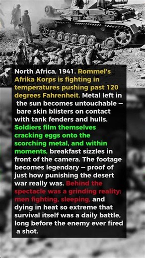The Desert Was So Hot, German Soldiers Cooked Breakfast on Their Tanks |WW2