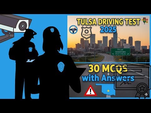 📘 Pass Your Tulsa Driving Test 2025 | Top 30 Questions & Answers