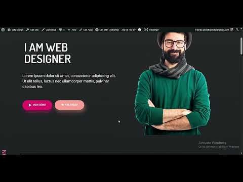 How to Build a Modern Creative Website with Elementor | Styles & Animations