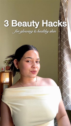 3 Beauty Hacks For Glowing & Healthy Skin #beautyhacks #beautytips #skincaretips #ashortsaday #yt
