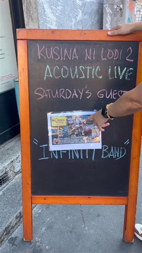 Live acoustic on Saturday INFINITY BAND !!!! Almost full …..@top fansKusina ni Lodi 1 & 2Emily Mayuga PinedaMilvus M MonleonRhadwin AnguloLoida MolinyaweElwin Unciano CeriaAllan KasaysayanBrandon BrhenLilibeth Rasing CeriaRancess GiodieChristian De CastroJona MolinyaweJefferson Ongco GonzalesGilmar TaebasJennifer MalabananMarijoy AquinoBree Jacob'sVerse IV with special guests Joel,Mitzi,&Bhyn@ | Kusina ni Lodi