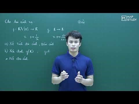 [ĐẠI SỐ] Bài tập về ánh xạ (phần 1) - Thầy Lê Tùng Ưng