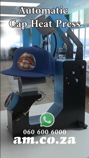 Customise your own cap with the Automatic Cap Press from AM.CO.ZA!