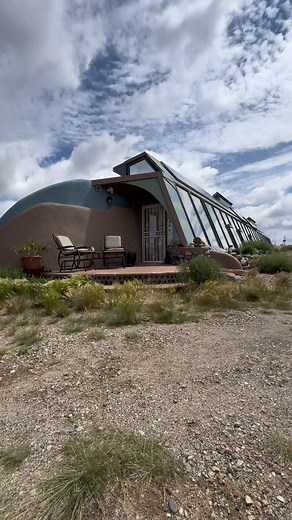 When the Earthship is so stunning, you want to see it from *every* angle Take a SkyTour of the home that was featured on HGTV 's Zillow Gone Wild ⤵️ https://zlw.re/ZGWEarthship Listing c/o: Jewett & Jewett LLC #Zillowing #HouseHunting #HouseTour | Zillow