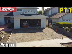 Concrete Driveway Demo and Rebar Setup Part 1