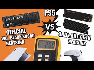 WD Black SN850 Heatsink vs $10 Heatsink - PS5 Temperature Tests