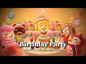 【あつ森BGM】しずえの誕生日会🌷🤍みんなで楽しくお祝いしよう！