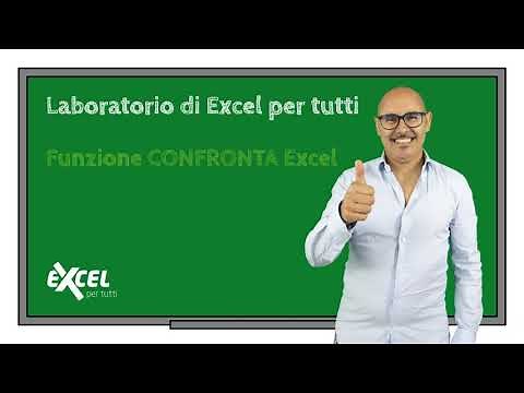 Esercizi Excel - Funzione CONFRONTA Excel