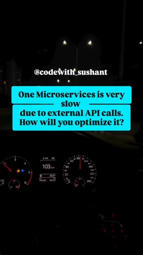Sushant Kumbhar on Instagram: "✅ Answer (Smart Approach): “When a microservice slows down due to external API calls, I focus on making the system faster, more resilient, and non-blocking. Here’s my step-by-step approach:” 1️⃣ Analyze with Tracing & Logs Use tools like Spring Cloud Sleuth + Zipkin or New Relic to identify slow API dependencies Trace latency, timeouts, and error rates in detail 2️⃣ Add Timeouts Set connection and read timeouts in RestTemplate or WebClient. Prevents long-hanging th