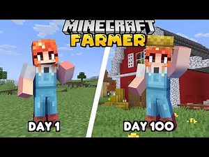 I Survived 100 Days Building the ULTIMATE COZY FARM in Minecraft