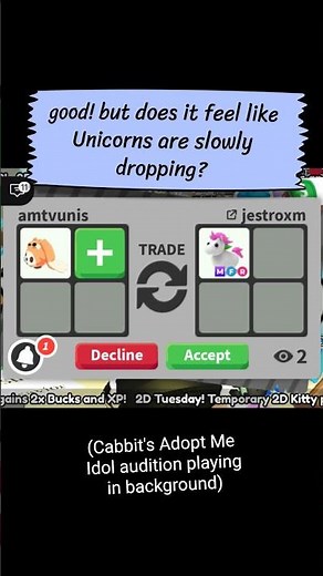 Cabbit Value Update and... singing audition? 😲 🎤 👀 #adoptme