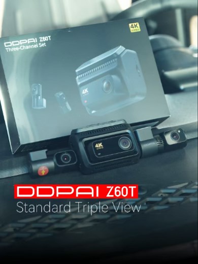 DDPAI Z60T Dashcam: 4K Triple Security & AI Cabin Vision