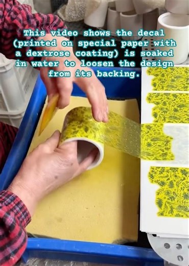 Waterslide Ceramic Decals #CeramicDecals #PotteryTechniques #WaterslideDecals #Design #CeramicArt