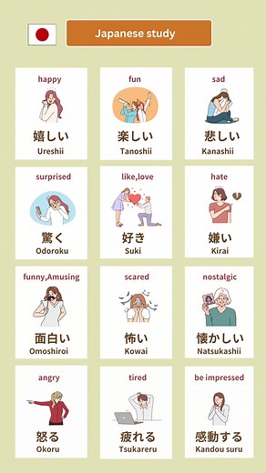 日本語で感情を表す言葉を学ぼう✨