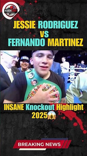 Bam Rodriguez vs Fernando Martínez – INSANE Knockout Highlight 2025