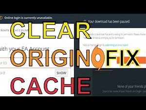 How to Clear Origin Cache, FIX | downloads stuck | Waiting for download | Games missing | Offline