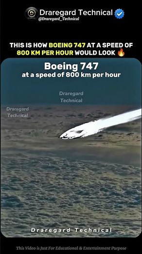 This Is What Boeing 747 Looks Like at 800 km/h! 🤯