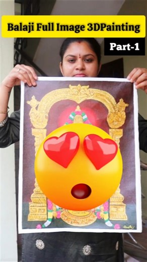 Part-1,Full video Link 🔗👆🏻 #revathiartist #acrylicpainting #venkateswaraswamy #balaji #painting #art