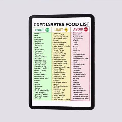 Prediabetes Food List Printable | Reverse Prediabetes Diet Plan | Prediabetic Foods | Prediabetes Food Chart | Prediabetes Grocery List - Etsy